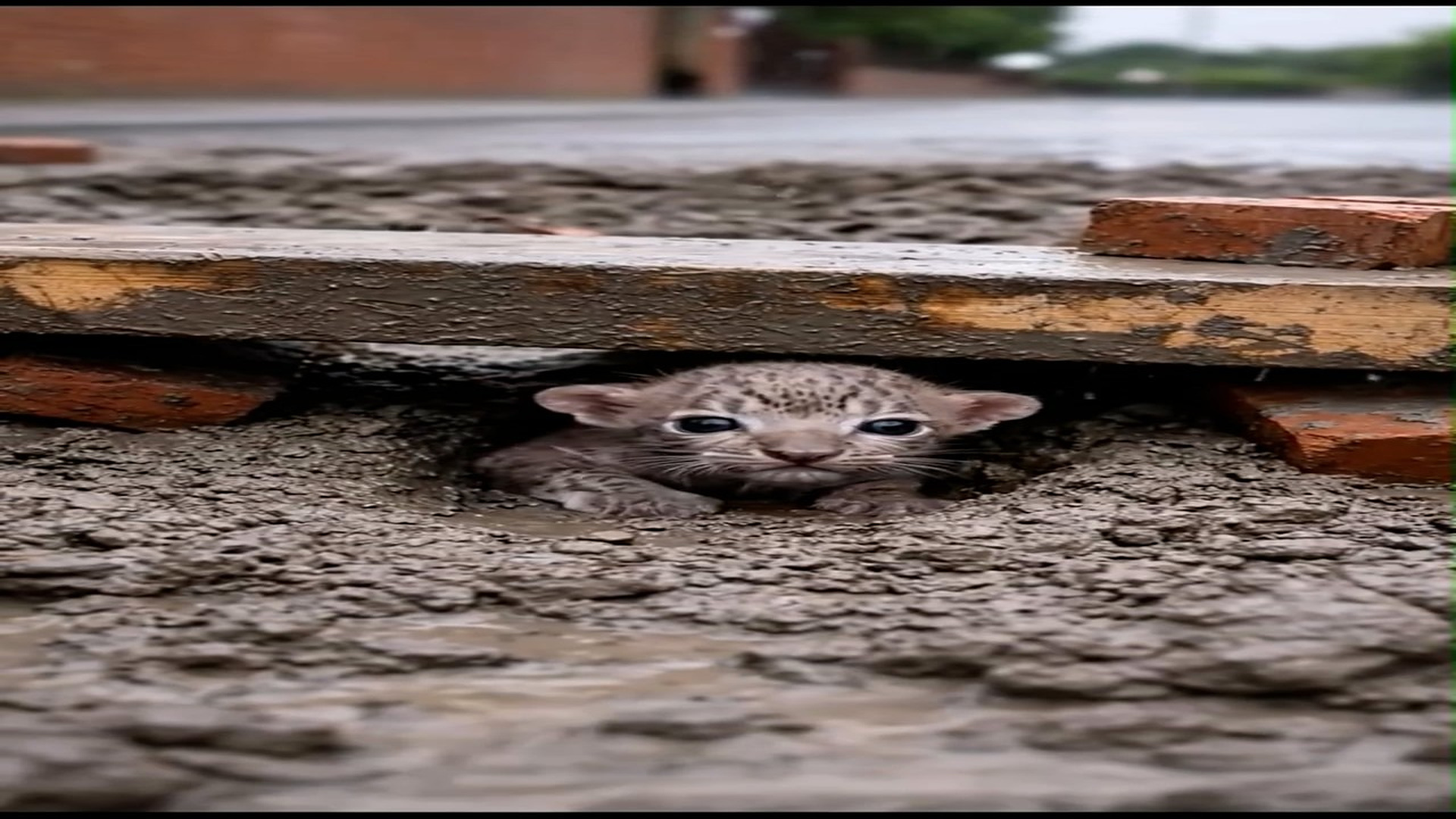 H3006015_She found a tinny cute baby trapped in mud she save her life now these ar
